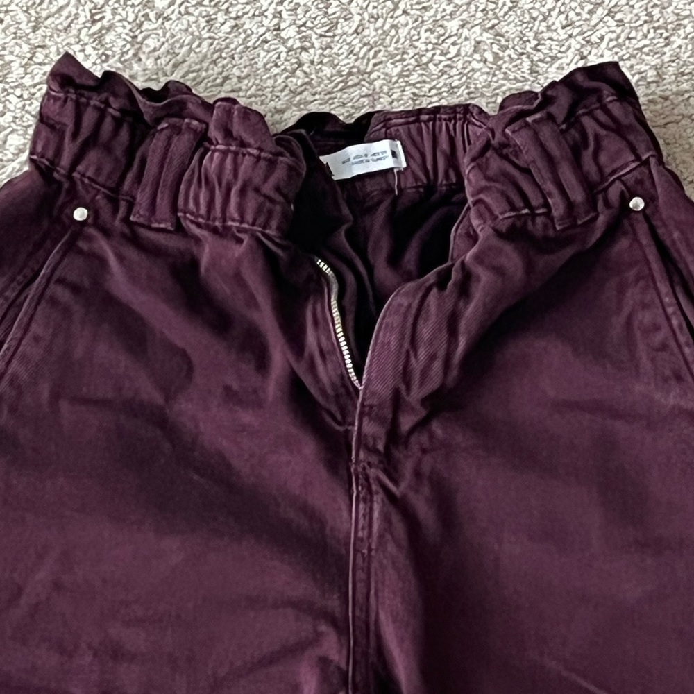 Zara plum colored mom jeans; (Size 4)